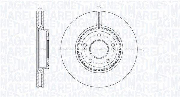 MAGNETI MARELLI Тормозной диск 361302040546